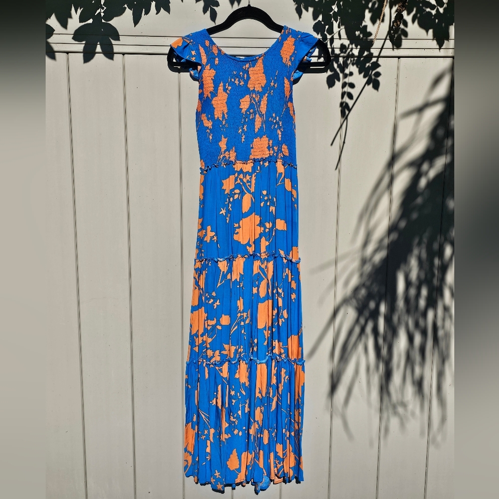 Anthropologie Abel the Label Colorful Maxi Dress Size S